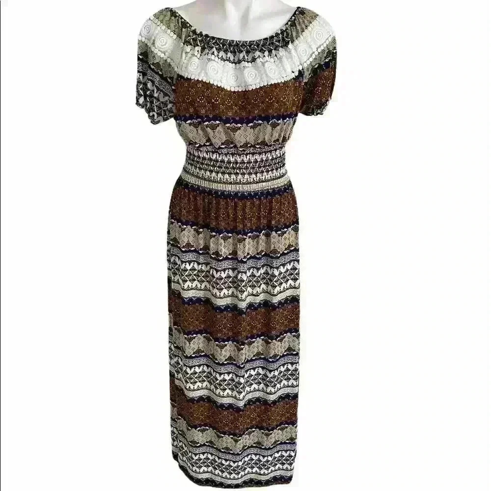 Off Shoulder Maxi Dress